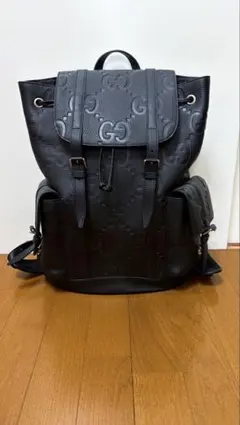 Gucci ブラックレザー バックパックのサムネイル