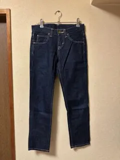 Lee ダークブルー ストレートカット デニムパンツ