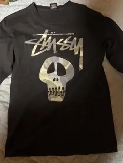 Stussy スカルプリント 長袖カットソー M