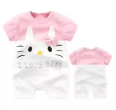 ベビー服 子供服 ロンパース 半袖 カバーオール 新生児服 6-9カ月 赤ちゃん