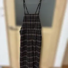 studio clip Lサイズ チェック柄サロペット