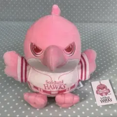 タカ 鷹 ぬいぐるみ 2等 ピンクフルデー ソフトバンクホークス - メルカリ