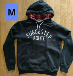 ■Gambary メンズМ フード付きパーカー ブラック