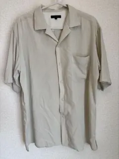 GLOBAL WORK 半袖シャツ L ベージュ
