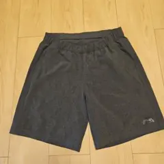 ダークグレー ショートパンツ ウエストゴム