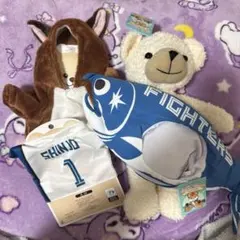 野村佑希・2等】沖縄キャンプ限定 ファイターズ 動物ぬいぐるみくじ 2