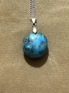 ターコイズネックレス シルバー（SV925）チェーン付き