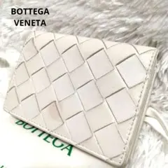 ボッテガヴェネタ　名刺入れ　カードケース　オフホワイト　現行　付属品完備