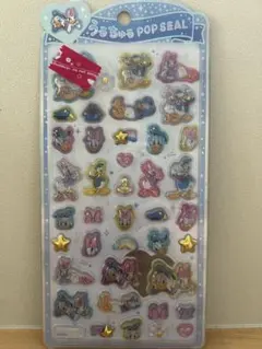 【正規品】うるちゅるポップシール　ディズニー　ドナルドアンドデイジー