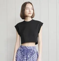 H beauty & youth COTTON CROPPED T-SHIRTのサムネイル