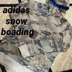 アディダススノーボーディング　ウェア　迷彩　カモ柄　春用　ライトウェア　レイヤー