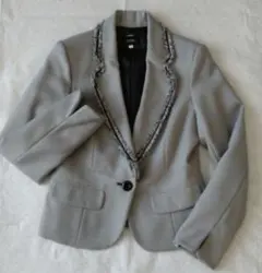 SUCRE テーラードジャケット M グレー　９号サイズ　入園・入学式に