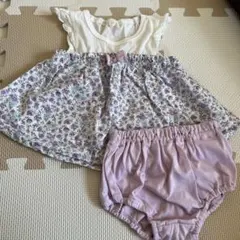花柄スカートとショートパンツセットのサムネイル