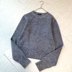 YLEVE アルパカ ブレンド ニット カシミヤ混 F ブルー