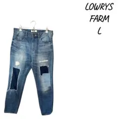 LOWRYS FARM ダメージ加工デニム ゆったりLサイズ