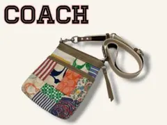 COACH パッチワーク ショルダーバッグ　10456