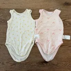 ユニクロ　ベビー肌着　コットンメッシュボディスーツ　80サイズ