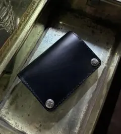 ミドルトラッカーウォレットシルバー925フラワーアポロコンチョ 【受注