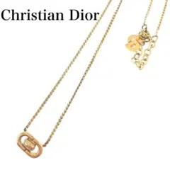 美品　Christian Dior　ネックレス　ロゴ刻印　ゴールド　CDロゴ
