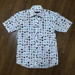 ✨極美品✨バーバリーブラックレーベル　モノグラムシャツ　白　Mサイズ ✨極美品✨バーバリーブラックレーベル モノグラムシャツ 白 Mサイズ