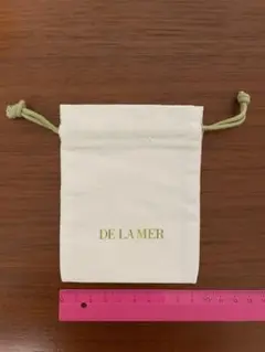 DE LA MER ミニ巾着袋 アイボリー