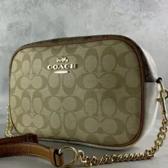 極美品✨コーチ　ジェイミー　カメラバッグ　2way シグネチャー　カラーブロック