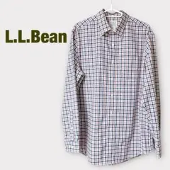 【美品】L.L.Bean チェック柄 長袖シャツ メンズ M