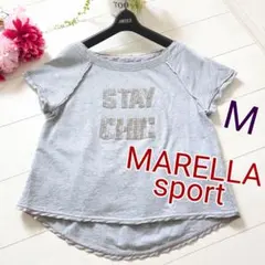 MARELLA SPORTS マレーラスポーツ サイズM グレー ロゴ ビーズのサムネイル
