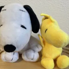 スヌーピー　ウッドストック　マスコットキーホルダー