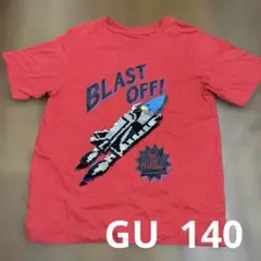 GU 140 半袖Tシャツ　スパンコール