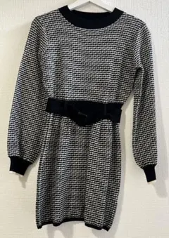 ニットワンピース ベルト付きAW 【REDYAZEL】