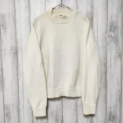 UNIQLO ユニクロ (M)　ウォッシャブル モックネック セーター