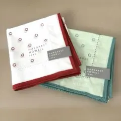 MARGARET HOWELL ドット柄ハンカチ 2枚セット