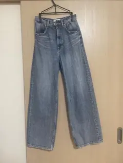 AZUL by moussyハイウエストワイドデニム Sサイズ