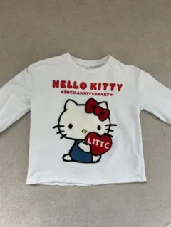 最終値下げ♡早い者勝ち！¥1099→¥900ハローキティ50周年ロンT120cm