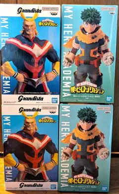 GiGO限定 ヒロアカGrandista オールマイト 緑谷出久 フィギュア4点