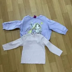 ラプンツェル トレーナー(110)とピンクロンT(100)