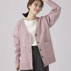 SHOO・LA・RUE / Vネックカーディガン（ピンク）