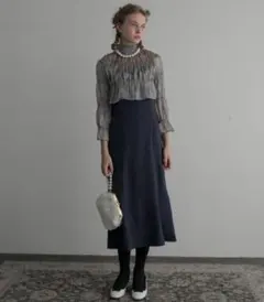 【BONLECILL noir】シアーブラウスキャミソールワンピースオケージョン