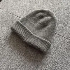 USA製　ニット帽　ビーニー　グレー