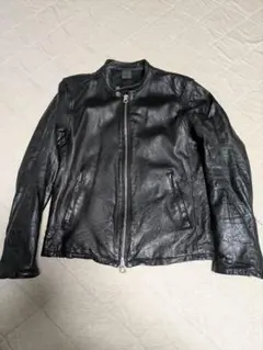 HARE 黒 レザー シングルライダースジャケット