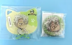 鬼滅の刃　ナンジャタウン　アクリルコースター　缶バッジ　実弥　不死川実弥