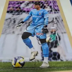 京都サンガFCカードフェスタ2025特典　A4サイン入り生写真　ファンティーニ燦