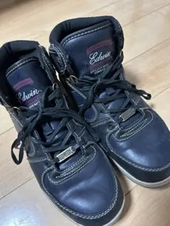 Edwin ハイカットスニーカー 黒25cm