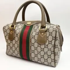 ✨極美品✨グッチ ミニボストンバッグ GGプラス シェリーライン