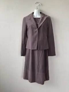 パープル ジャケット ドレス セット