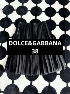 【新品同様】D&G DOLCE&GABBANA レース2枚仕立てプリーツスカートのサムネイル