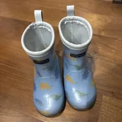 futafuta 恐竜柄 長靴 青色　15cm