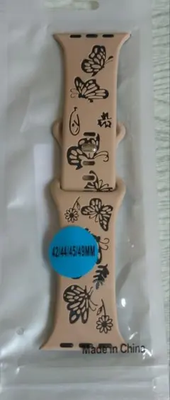 大人可愛い♡Apple Watch交換バンド 42/44/45/49mm　蝶々柄