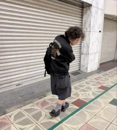 abelia edoward goucha ロングトランクスパンツ　navy abelia edoward goucha ロングトランクスパンツ navy - メルカリ